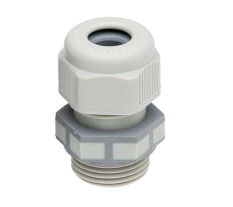 Picture of wartel kunststof IP68 PG16 2x gat 6mm tap=8mm grijs TEEGLAND