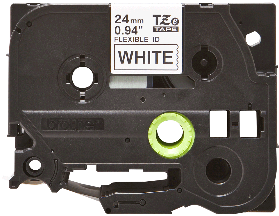 Bild von tape TZ 24mm flex zwart op wit L=8m
