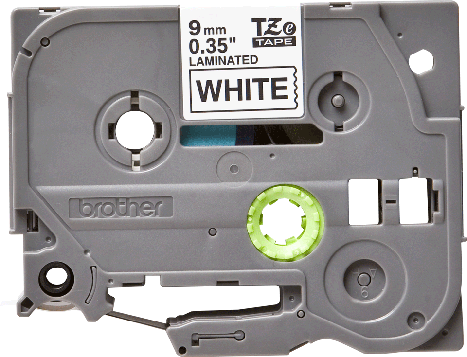 Bild von tape TZ  9mm zwart op wit L=8m