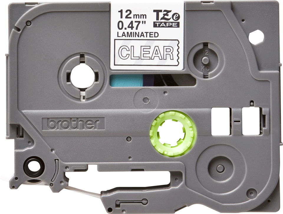 Bild von tape TZ 12mm wit op helder L=8m