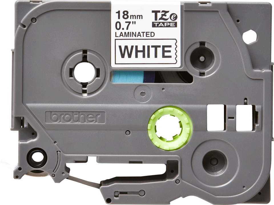 Bild von tape TZ 18mm zwart op wit L=8m