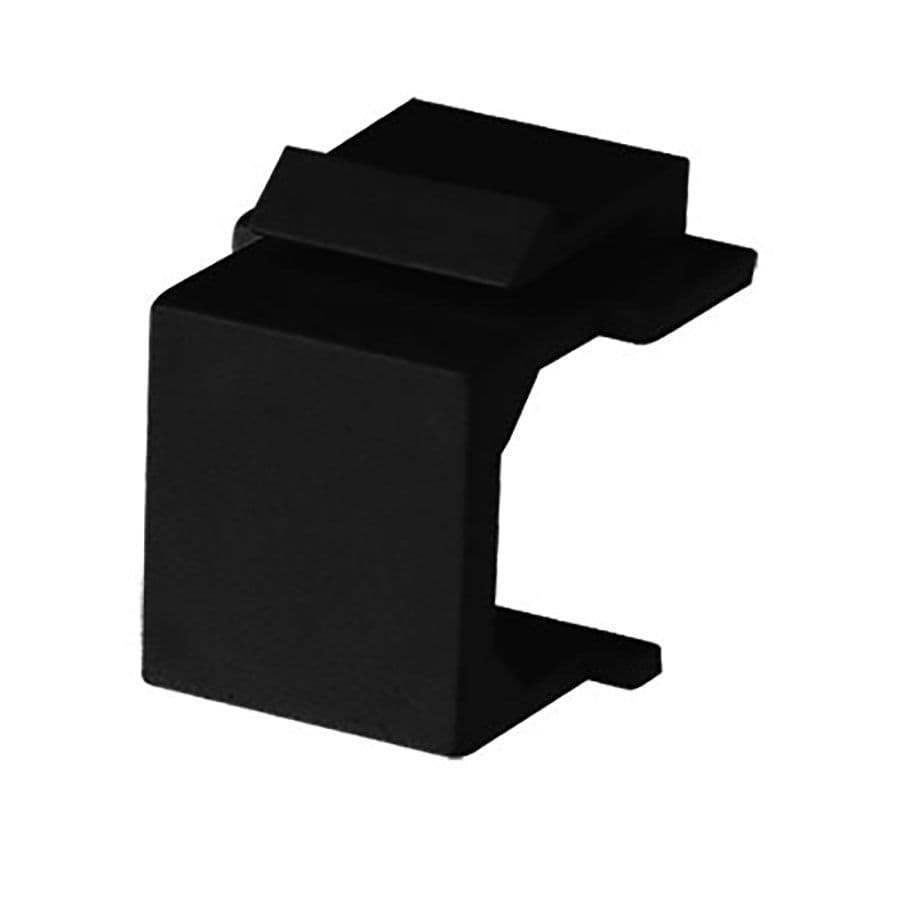 Afbeelding van keystone blindplaat zwart snap-in S45