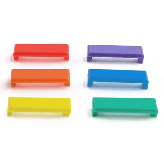 Bild von SCP Keystone Snap-On ID Bars KJ series 6 colors BL-GN-OR-PUR-RD-YE