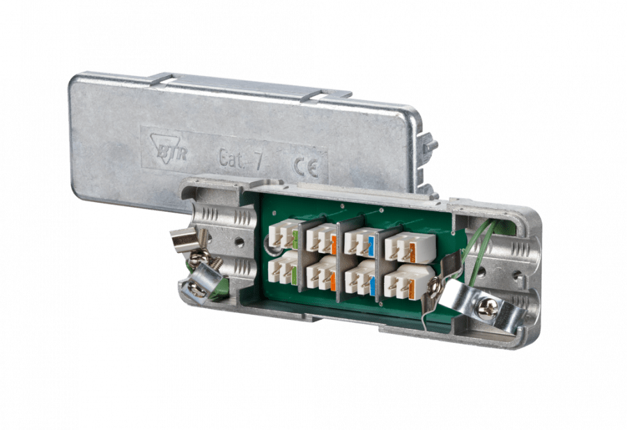 Bild von kabelverbinderdoos class Ea 8p datakabel tot CAT7A