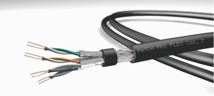 Bild von datakabel PATCH CAT7 S/FTP 4PxAWG26/7 PUR zwart MFO26 Draka MTR