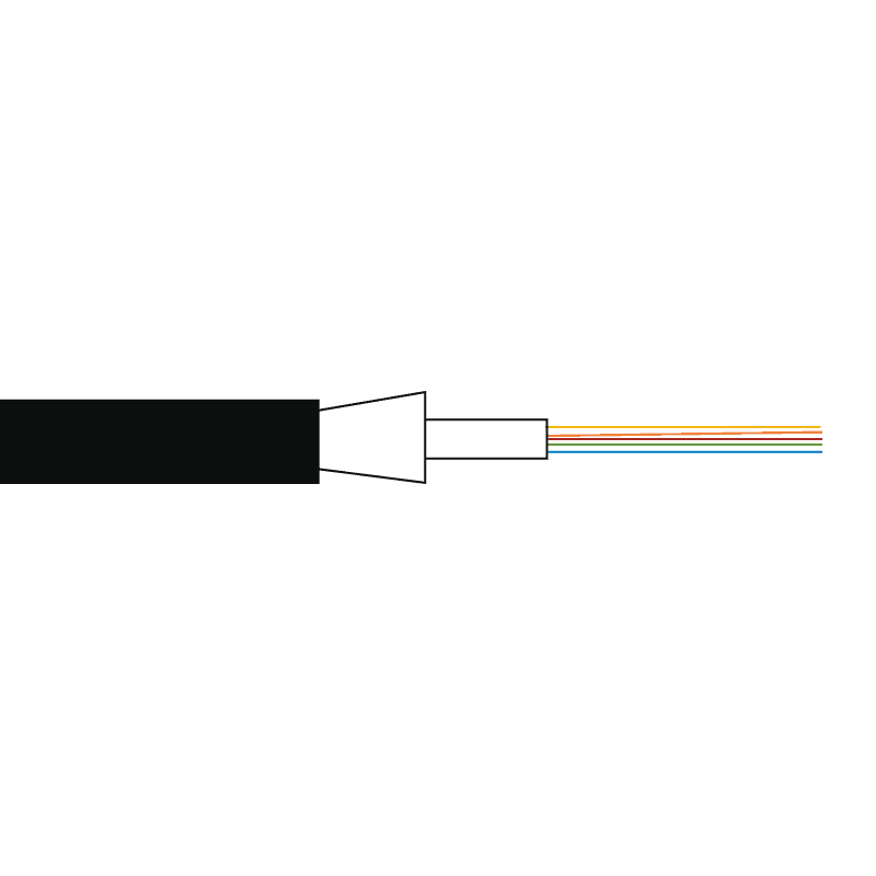 Afbeelding van Loose Tube cable MultiMode 12xOM3 250um Dca-s2d1a1 black
