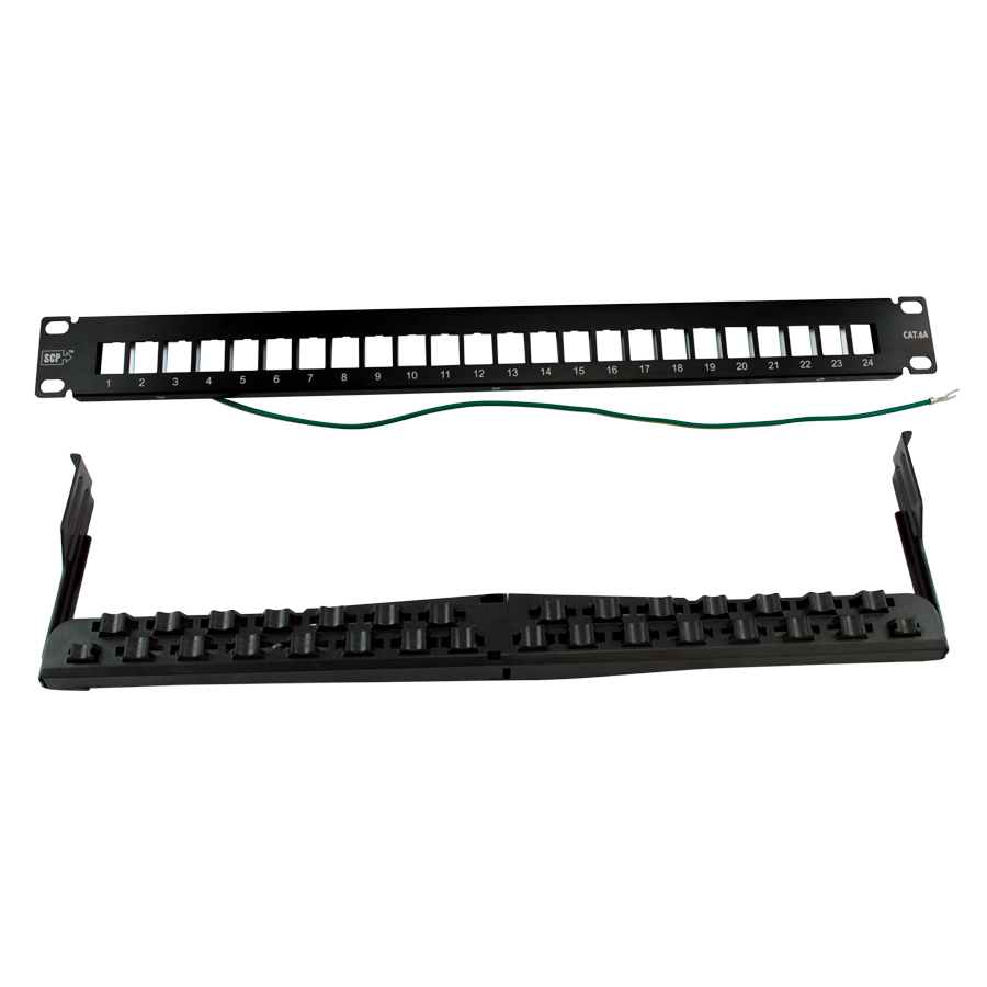 Picture of patchpaneel voor keystones 1HE 24 voudig SHIELDED SCP