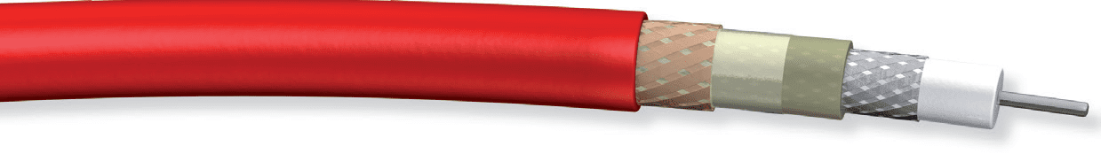 Afbeelding van camerakabel Triax  8 PUR-MTL rood