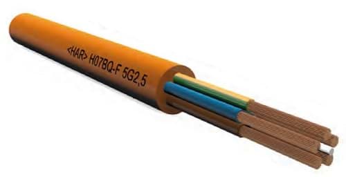 Afbeelding van polyurethaankabel H05BQ-F  5G0.75mm2 PUR oranje RG100