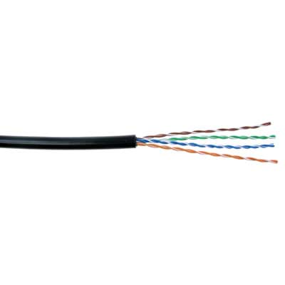 Afbeelding van datakabel CAT5E U/UTP 350MHz 4PxAWG24 PE zwart SCP HA305