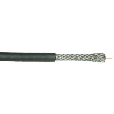 Bild von CATV coaxkabel RG6/U 1,0/4,8AF 3GHz DualShield PVC Eca zwart HDS305