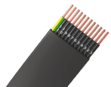 Bild von vlakkabel TOPFLAT H07VVH6-F  4G 6.0mm2 zwart
