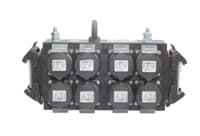 Picture of breakout box 16 polig 1+2 met doorlus>8x CEE 3p 16A 2xbout Han-Bals