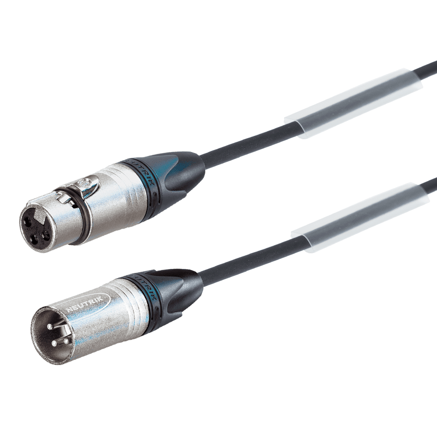 Picture of microfoonkabel FLEX zwart XLR 3p nikkel  6,0m perivox-Neutrik