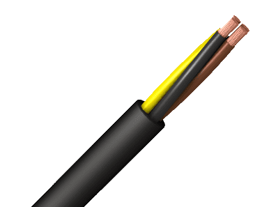 Bild von installatiekabel RV-K flex 0,6/1kV 2x 16mm2 Eca zwart