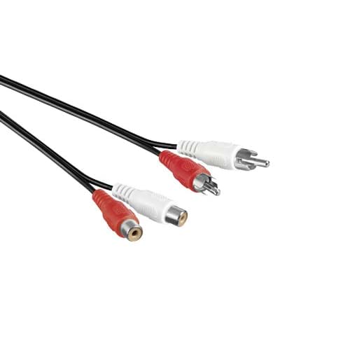 Picture of audiokabel 2x RCA-male > 2x RCA-female  1,5m