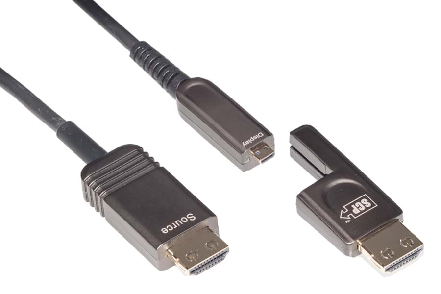 Picture of HDMI kabel Fiber Hybrid + connector  20m 4K/UHD@60 18Gbps Cca-s1-d0-a3