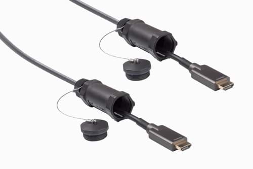 Picture of HDMI kabel Fiber Hybrid Armored + cover  50m 4K/UHD@60 24Gbps