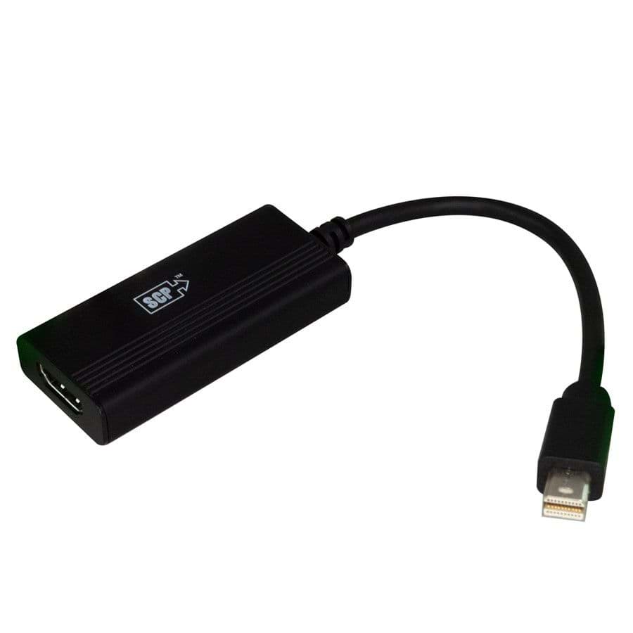 Bild von Mini DisplayPort kabel to HDMI-A female 4K@60Hz zwart 15cm