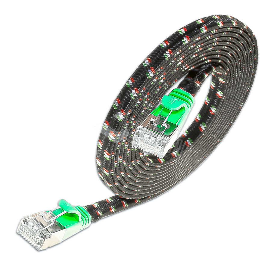 Bild von patchkabel CAT6 U/FTP 4p36 TOUGH nylon groen RJ45  5,0m