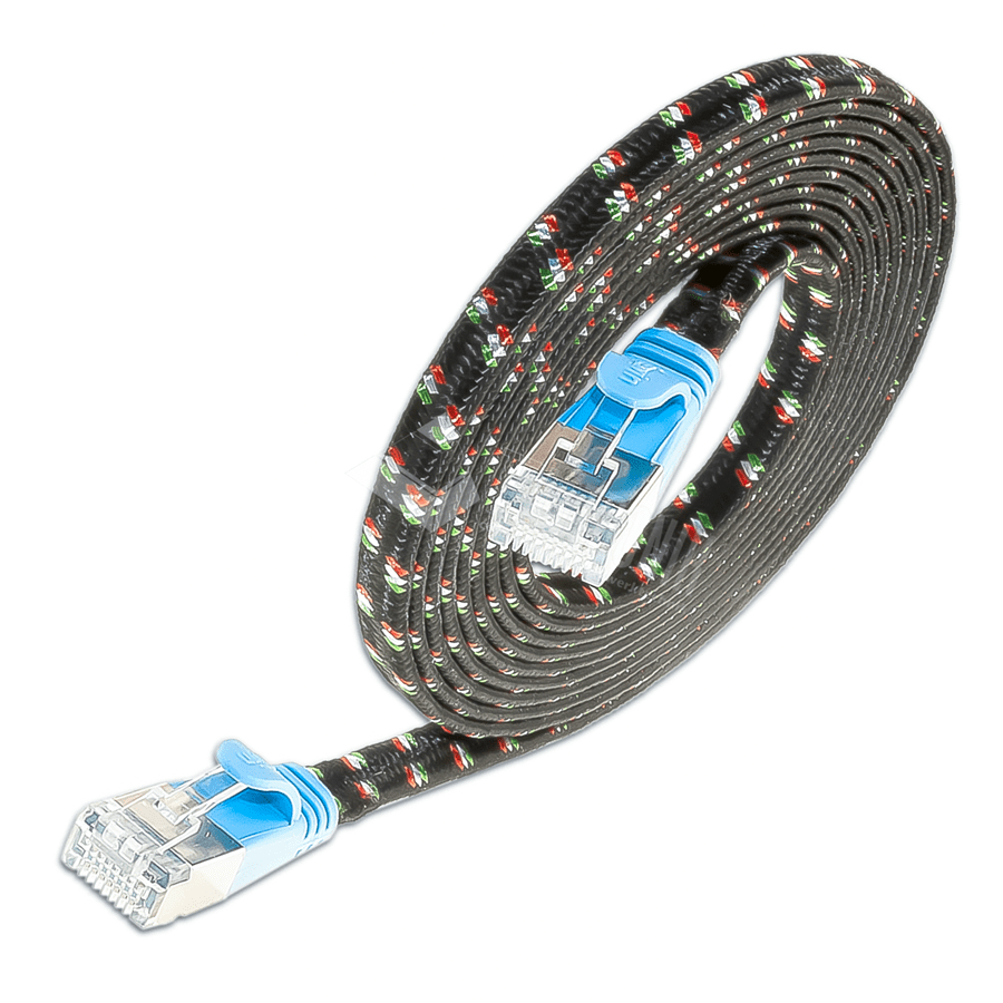 Bild von patchkabel CAT6 U/FTP 4p36 TOUGH nylon blauw RJ45  2,0m