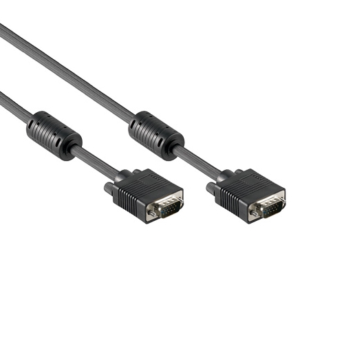 Bild von VGA kabel HD15-M > HD15-M zwart 20m met ferietkern