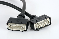 Picture of multikabel Theater VV-F zwart 1,5mm2 Harting E 16pin recht 18m
