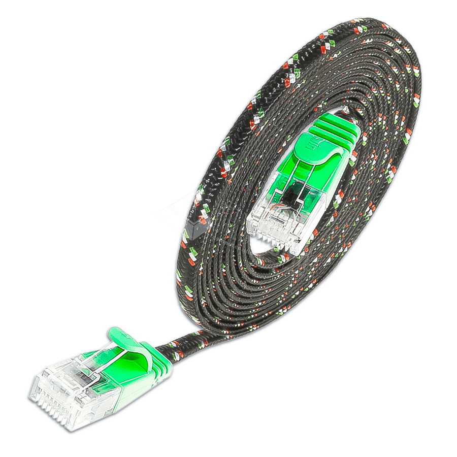 Picture of patchkabel CAT6 U/UTP 4p36 TOUGH nylon groen RJ45  0,25m