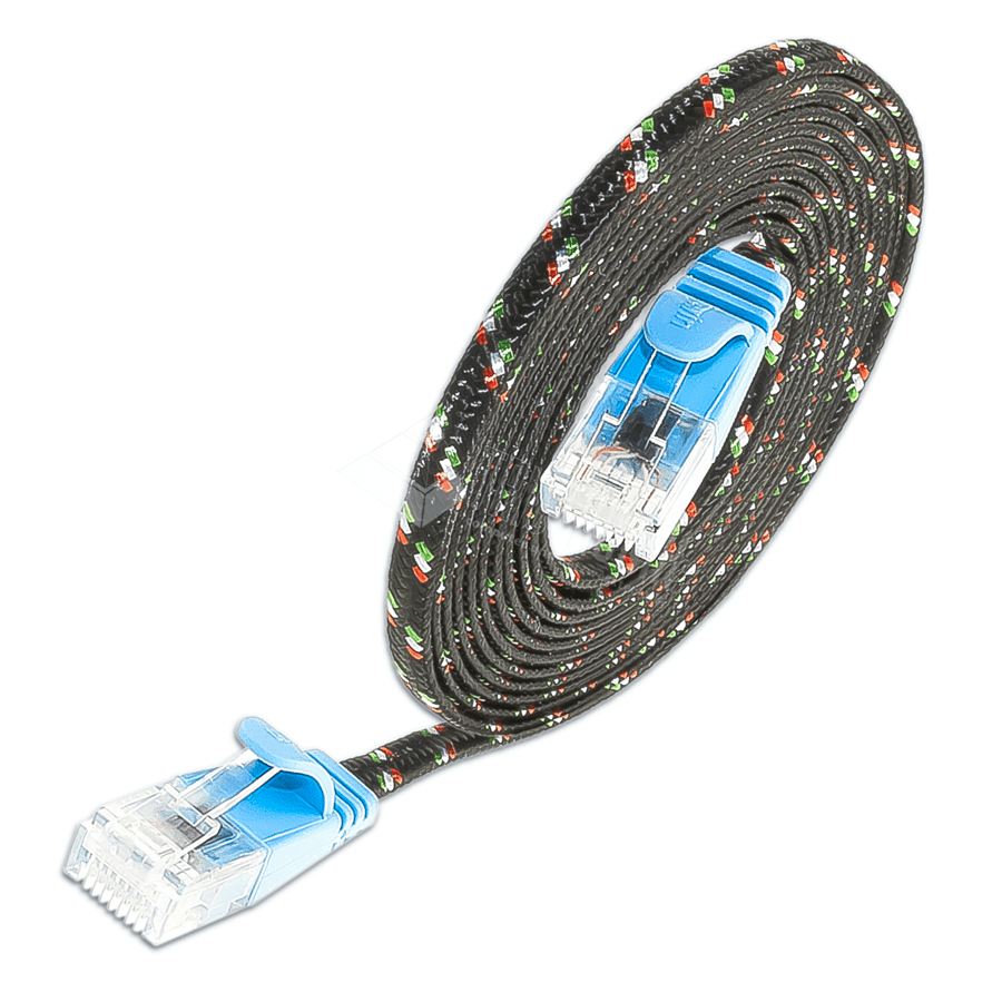 Picture of patchkabel CAT6 U/UTP 4p36 TOUGH nylon blauw RJ45  1,0m