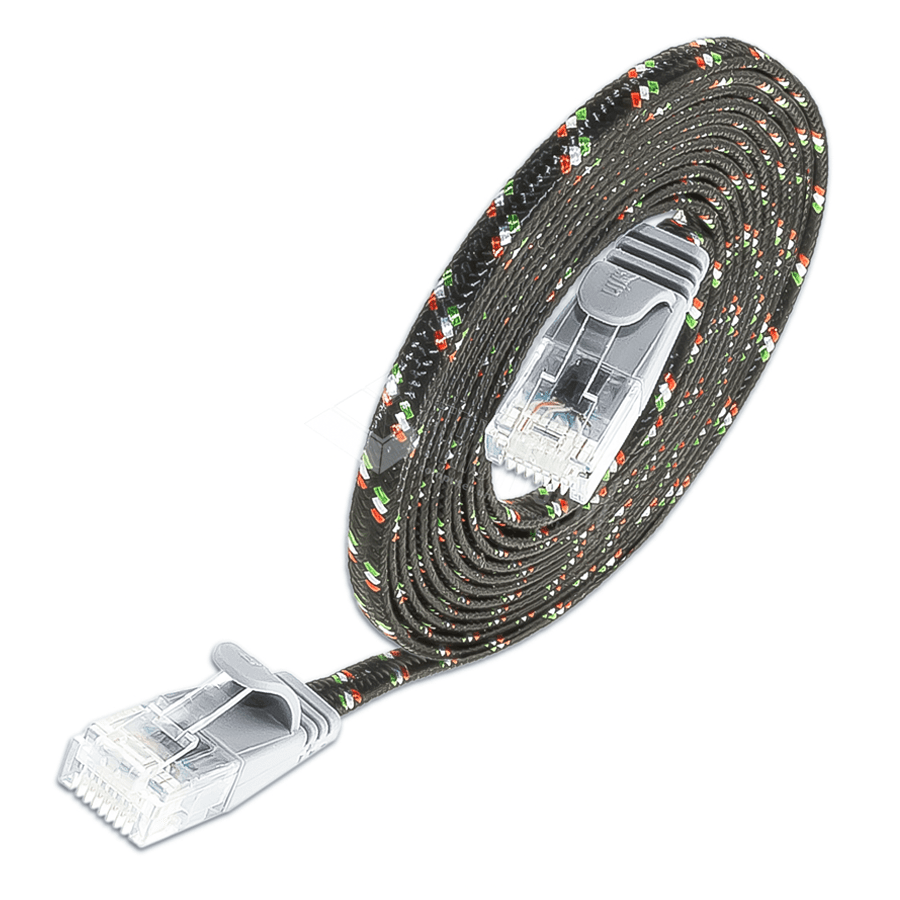 Picture of patchkabel CAT6 U/UTP 4p36 TOUGH nylon grijs RJ45  0,25m
