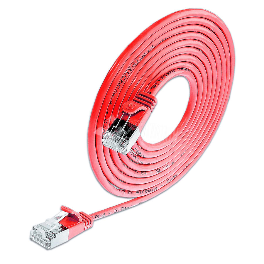 Bild von patchkabel CAT6 U/FTP 4p36 SLIM PVC rood RJ45  0,5m 3,8mm