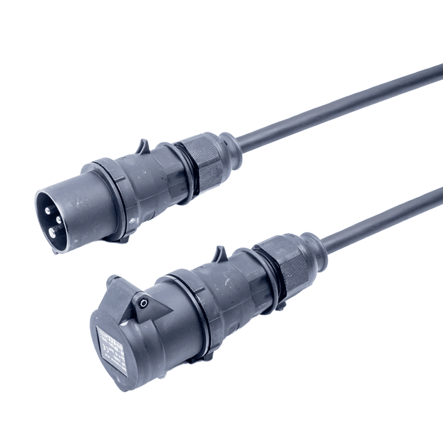 Picture of verlengkabel H07RNF 1,5mm2 CEE 3 pin 16A 230V zwart(bl) Bals 25m