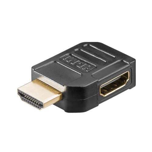 Picture of HDMI adapter male - female haaks-rechts zwart