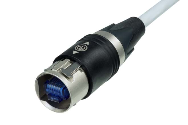 Picture of patchkabel CAT6 S/FTP 4P27 LSZH grijs etherCON-PushPull  3,0m