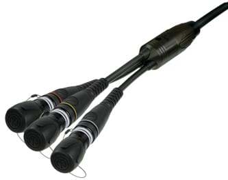 Picture of opticalCON QUAD-SPLIT kabel XTREME 12SM 200m op haspel HT582