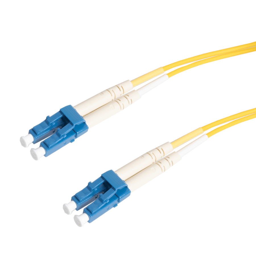Picture of patchcord SingleMode Duplex LC-LC 25m G652D Yellow d2mm Enhanced