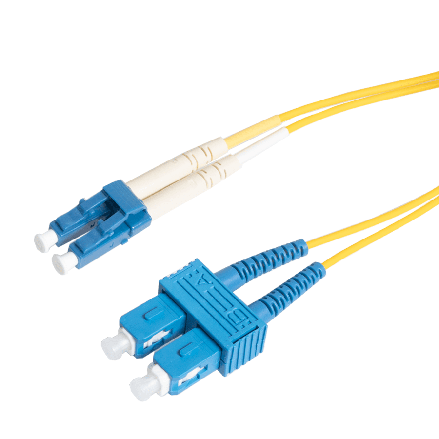 Picture of patchcord SingleMode Duplex LC-SC  3.0m G652D Yellow d2mm Enhanced