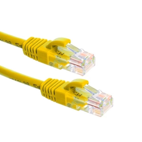 Picture of patchkabel CAT6 S/FTP 4P26 PVC geel RJ45 snagless  2,0m