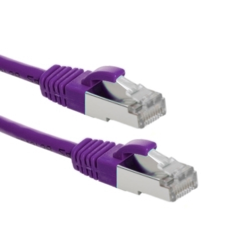 Picture of patchkabel CAT6 S/FTP 4P26 LSZH paars RJ45 snagless  1.0m