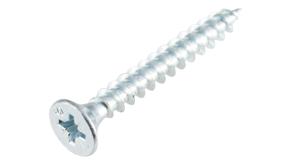 Bild von Verzonken spaanplaatschroef kruisgleuf staal verzinkt 4 X 25 VG