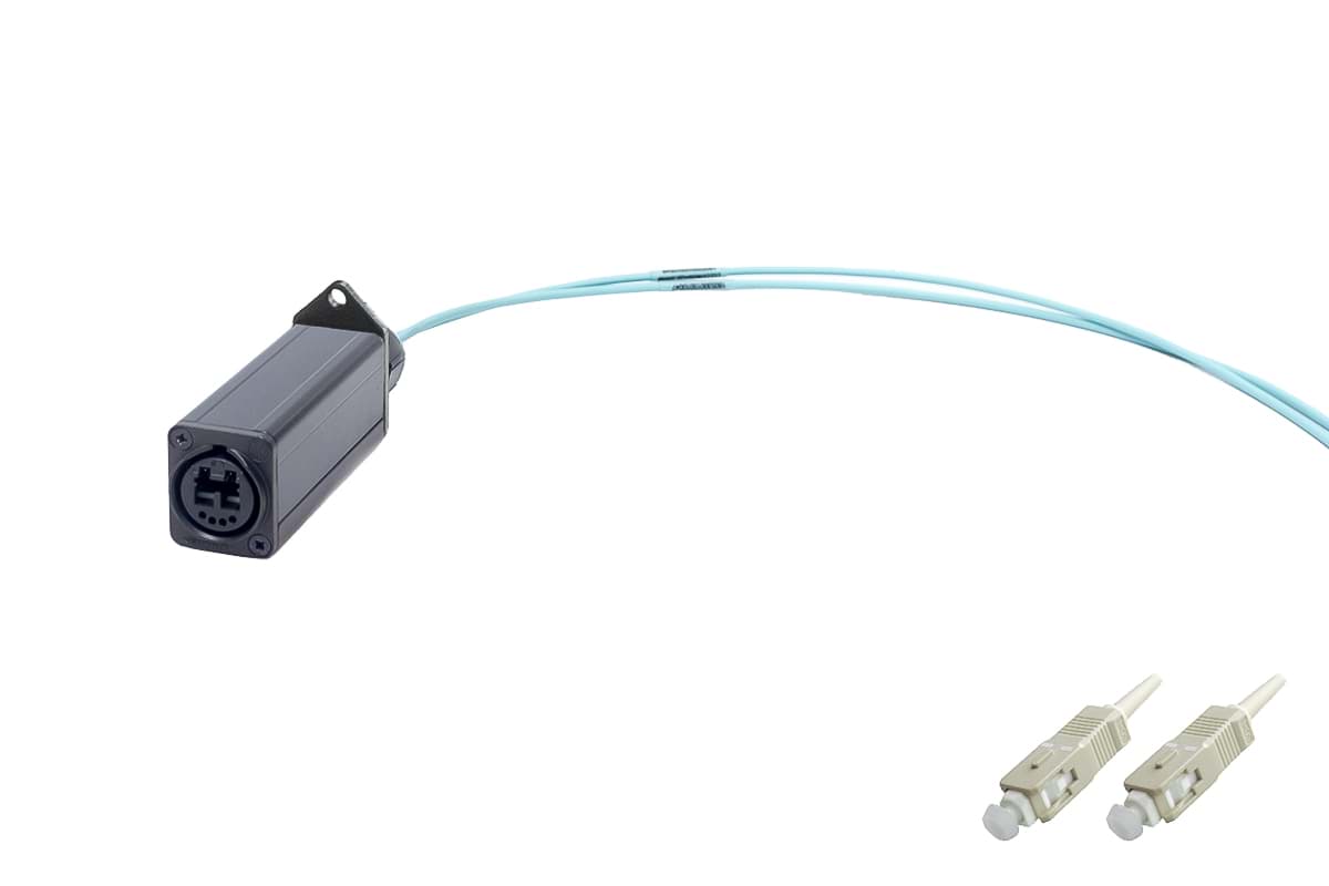 Picture of Fiber BreakOut opticalCON DUO > 2x 0.5m SC MultiMode OM3