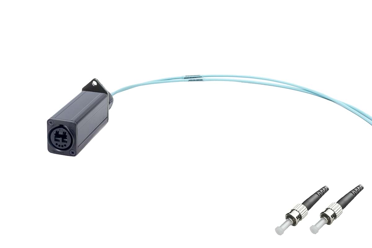 Picture of Fiber BreakOut opticalCON DUO > 2x 0.5m ST MultiMode OM3