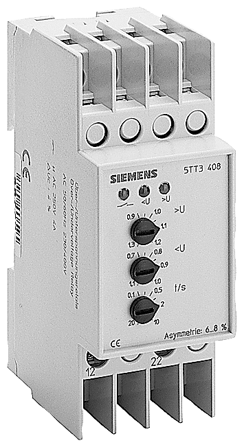 Bild von spanningsmeetrelais 3FN 230/400V 0,7-1,1/0,9-1,3 2modue 5TT3408