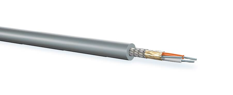 Picture of DMX cable 2x0,22mm2 RF-CH FRNC d=5,2mm grey