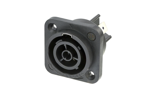 Afbeelding van powerCON TRUE1 paneelmontage 2p+PE bus IP65 tab 6,3x0,8mm