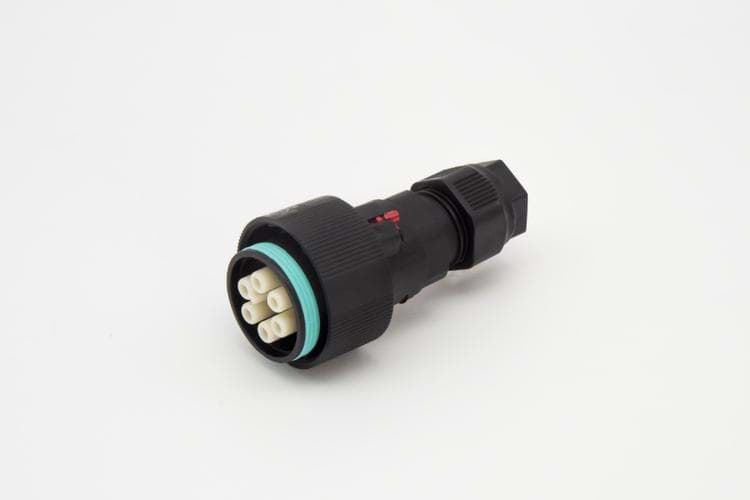 Picture of TEEPLUG TH405 kabeldeel+moer 6p(5p+PE) bus schroef 17A D7-14 IP68