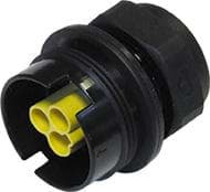 Bild von TEEPLUG metallock chassis+moer 2p pen schroef 25A IP68