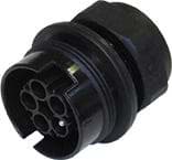 Bild von TEEPLUG metallock chassis+moer 5p(4p+PE) pen schroef 17A IP68