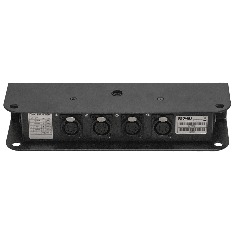 Picture of breakoutbox CSD etherCON+doorlus > 4x XLR 5p female zwart