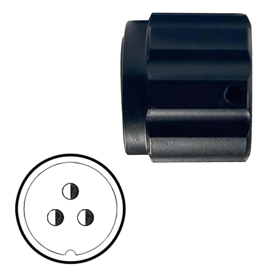 Bild von body with nut 23C male black